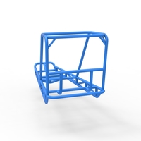 Diecast frame for old school water pumper buggy 1:25 - Thumbnail 9