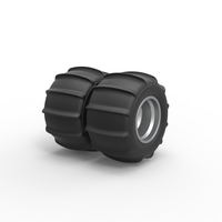 Diecast Double Rear wheel for Dune Buggy Scale 1:25 - Thumbnail 2