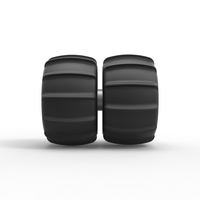 Diecast Double Rear wheel for Dune Buggy Scale 1:25 - Thumbnail 4