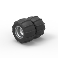 Diecast Double Rear wheel for Dune Buggy Scale 1:25 - Thumbnail 7