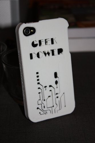 Geek Power IPhone4S case 3D Print 49331