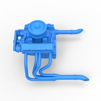 Diecast engine V8 for water pumper Sand buggy 1:25 - Thumbnail 8