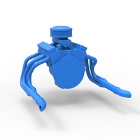 Diecast engine V8 for water pumper Sand buggy 1:25 - Thumbnail 11