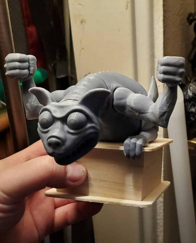 Haunted Mansion Gargoyle Candle Holder 3D printable sculpture 3D Print 493350