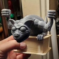 Haunted Mansion Gargoyle Candle Holder 3D printable sculpture - Thumbnail 6
