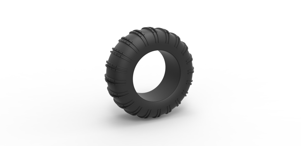 Diecast Dune buggy rear tire 22 Scale 1:25 3D Print 493355