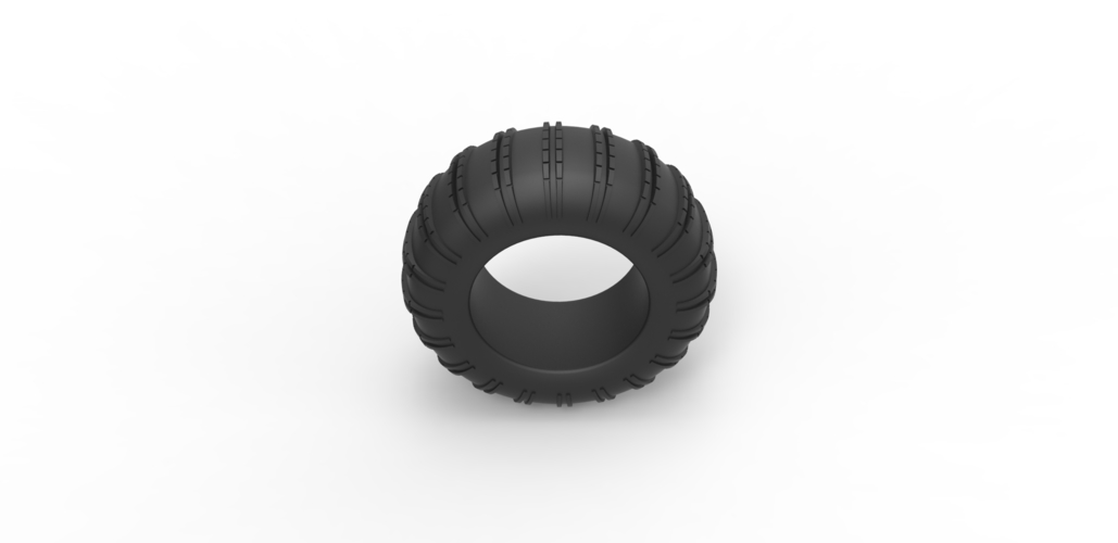 Diecast Dune buggy rear tire 22 Scale 1:25 3D Print 493360