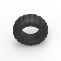 Diecast Dune buggy rear tire 22 Scale 1:25 - Thumbnail 6