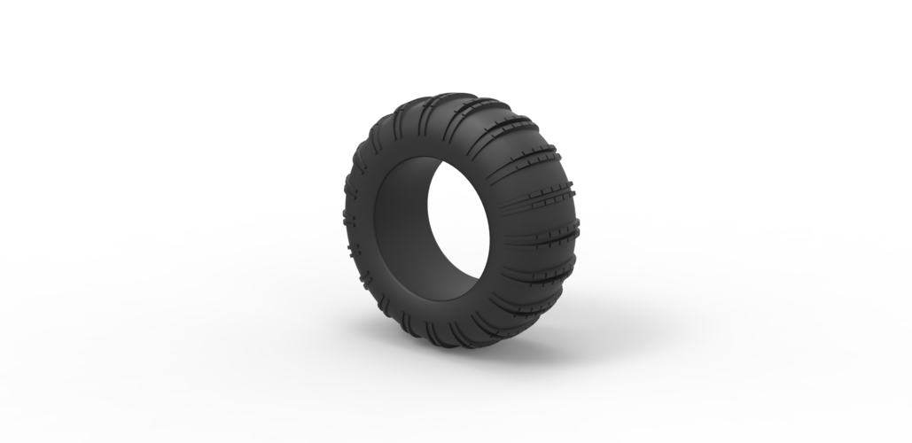 Diecast Dune buggy rear tire 22 Scale 1:25 3D Print 493361