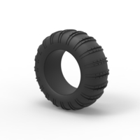 Diecast Dune buggy rear tire 22 Scale 1:25 - Thumbnail 7