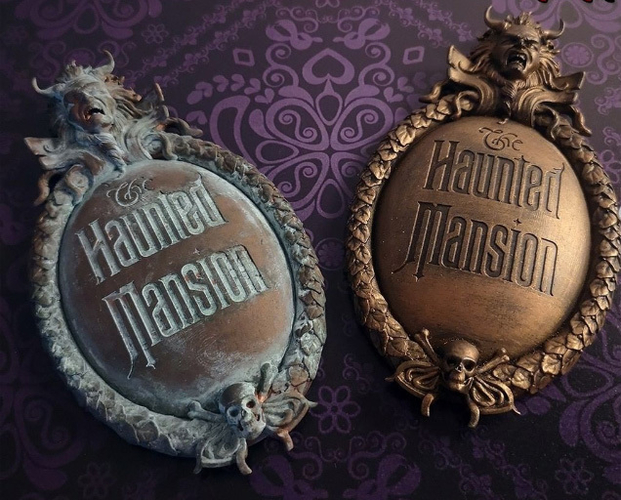 Haunted Mansion 3D Printable Plaque 3D Print 493362