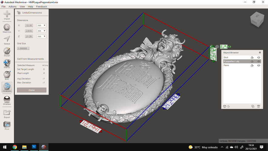 Haunted Mansion 3D Printable Plaque 3D Print 493375