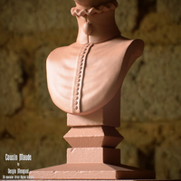 Haunted Mansion Cousin Maude 3D Printable Bust - Thumbnail 5