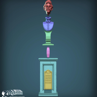 Haunted Mansion Cousin Maude 3D Printable Bust - Thumbnail 7