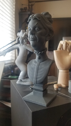 Haunted Mansion Cousin Maude 3D Printable Bust 3D Print 493392