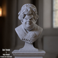 Small Haunted Mansion Aunt Florence 3D Printable Bust 3D Printing 493398