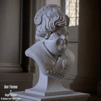 Haunted Mansion Aunt Florence 3D Printable Bust - Thumbnail 2