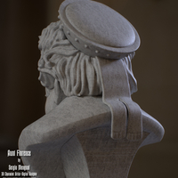 Haunted Mansion Aunt Florence 3D Printable Bust - Thumbnail 6