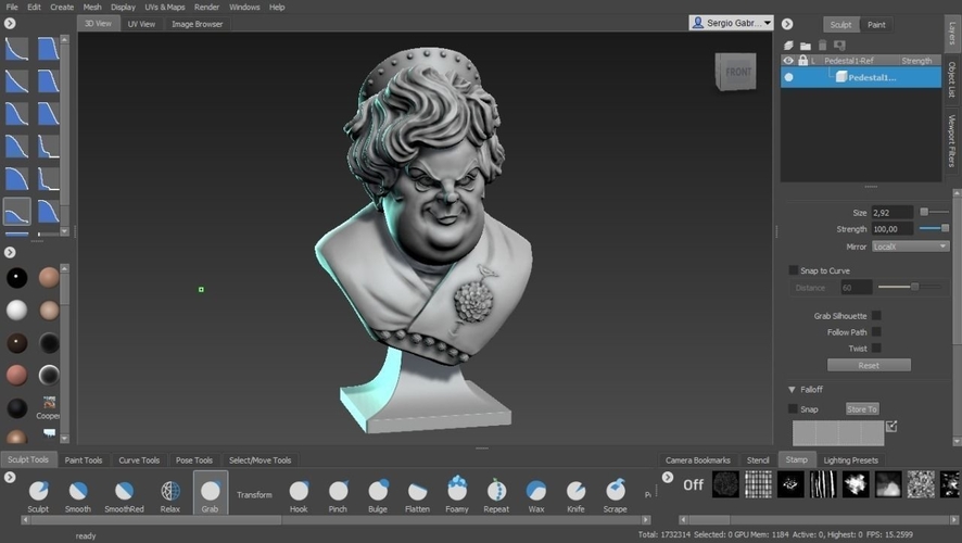 Haunted Mansion Aunt Florence 3D Printable Bust 3D Print 493407