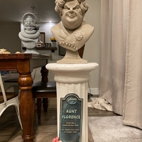 Haunted Mansion Aunt Florence 3D Printable Bust - Thumbnail 14