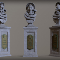 Haunted Mansion Bertie 3D Printable Bust DELUXE VERSION - Thumbnail 1