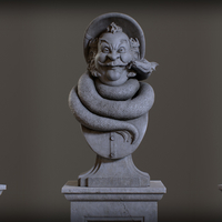 Haunted Mansion Bertie 3D Printable Bust DELUXE VERSION - Thumbnail 2