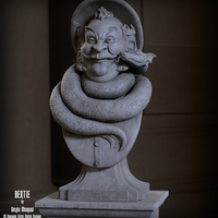 Haunted Mansion Bertie 3D Printable Bust DELUXE VERSION - Thumbnail 4