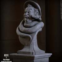 Haunted Mansion Bertie 3D Printable Bust DELUXE VERSION - Thumbnail 5