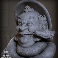 Haunted Mansion Bertie 3D Printable Bust DELUXE VERSION - Thumbnail 8