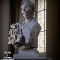 Haunted Mansion Uncle Jacob 3D Printable Bust DELUXE VERSION - Thumbnail 8