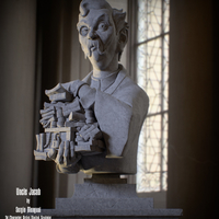 Haunted Mansion Uncle Jacob 3D Printable Bust DELUXE VERSION - Thumbnail 9