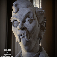 Haunted Mansion Uncle Jacob 3D Printable Bust DELUXE VERSION - Thumbnail 13
