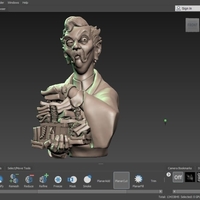 Haunted Mansion Uncle Jacob 3D Printable Bust DELUXE VERSION - Thumbnail 16