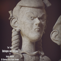 Haunted Mansion The Twins 3D Printable Busts - Thumbnail 13