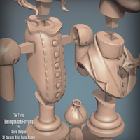 Haunted Mansion The Twins 3D Printable Busts - Thumbnail 20