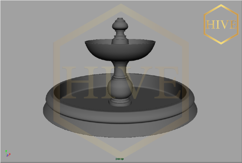 free 3d model fountain (stl)