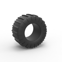 Diecast Dune buggy rear tire 23 Scale 1:25 - Thumbnail 1