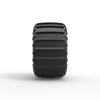 Diecast Dune buggy rear tire 23 Scale 1:25 - Thumbnail 4