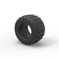 Diecast Dune buggy rear tire 23 Scale 1:25 - Thumbnail 7