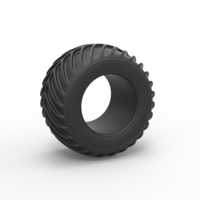 Diecast Dune buggy rear tire 24 Scale 1:25 - Thumbnail 1