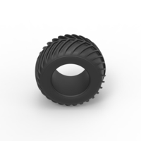 Diecast Dune buggy rear tire 24 Scale 1:25 - Thumbnail 6