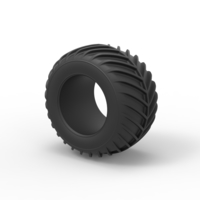 Diecast Dune buggy rear tire 24 Scale 1:25 - Thumbnail 7