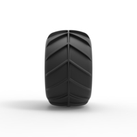Diecast Dune buggy rear tire 25 Scale 1:25 - Thumbnail 4