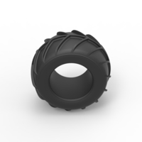 Diecast Dune buggy rear tire 25 Scale 1:25 - Thumbnail 6