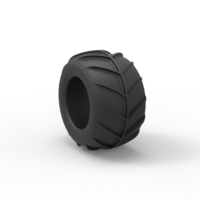 Diecast Dune buggy rear tire 25 Scale 1:25 - Thumbnail 8