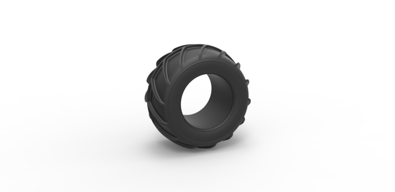 Diecast Dune buggy rear tire 26 Scale 1:25