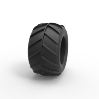 Diecast Dune buggy rear tire 26 Scale 1:25 - Thumbnail 3