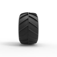 Diecast Dune buggy rear tire 26 Scale 1:25 - Thumbnail 4
