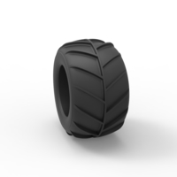Diecast Dune buggy rear tire 26 Scale 1:25 - Thumbnail 8