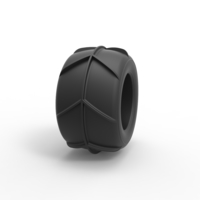 Diecast Dune buggy rear tire 27 Scale 1:25 - Thumbnail 3